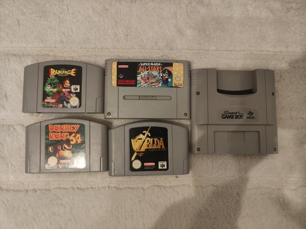 Super Nintendo-spellen + n64-spellen, Games en Spelcomputers