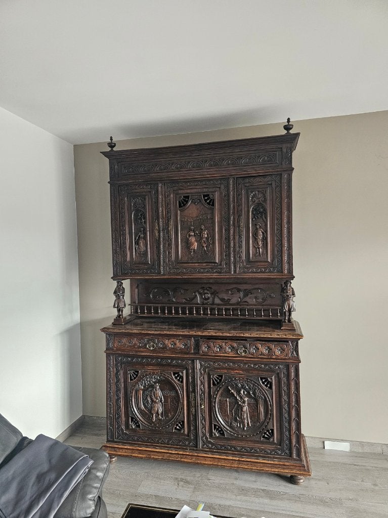 Eiken Henri II kast te koop, Antiquités & Art, Enlèvement
