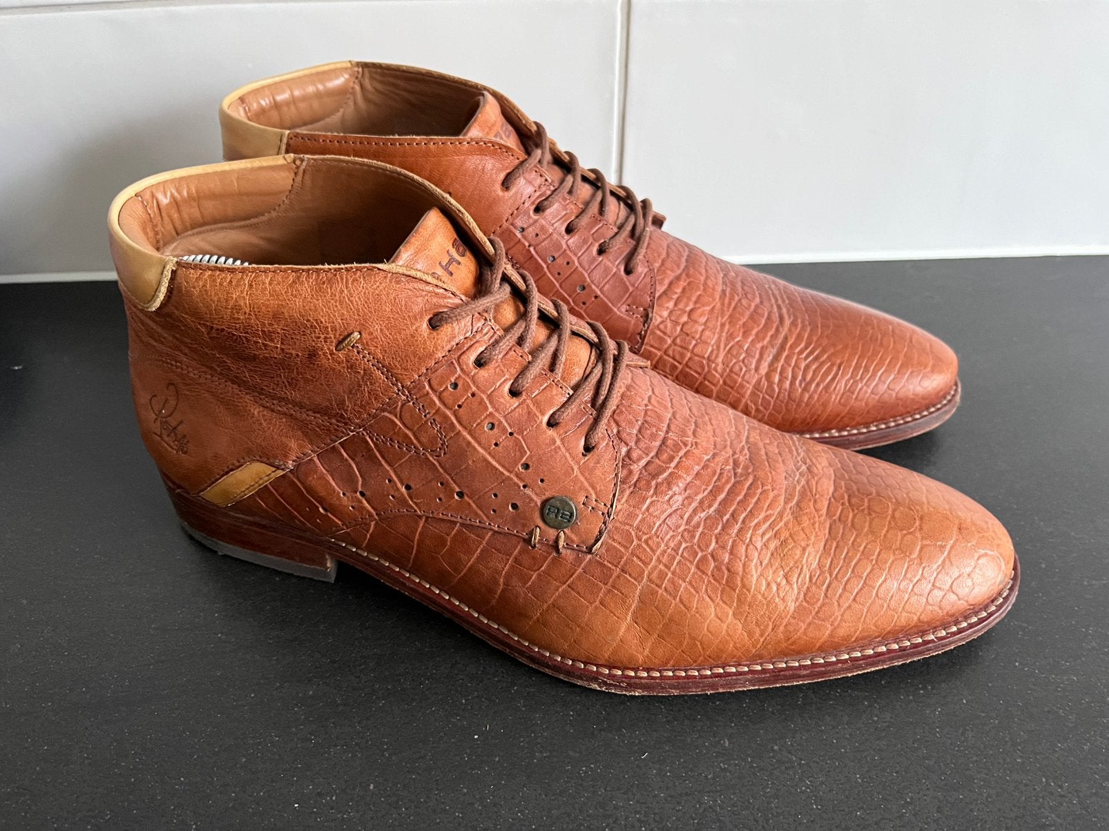 Rehab herenschoenen maat 43, Kleding | Heren, Schoenen, Bruin, Ophalen of Verzenden, Zo goed als nieuw, Veterschoenen