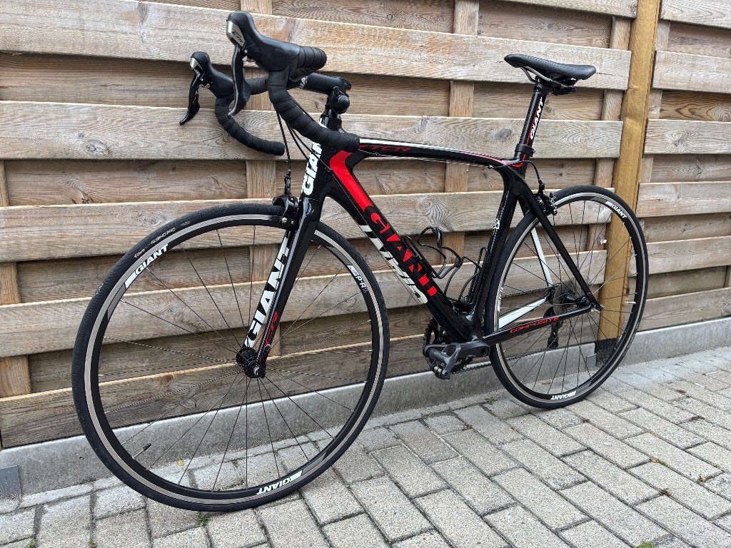 koers race fiets Giant TCR volledig carbon in uitmuntende st, Ophalen, 28 inch, Giant, Zo goed als nieuw