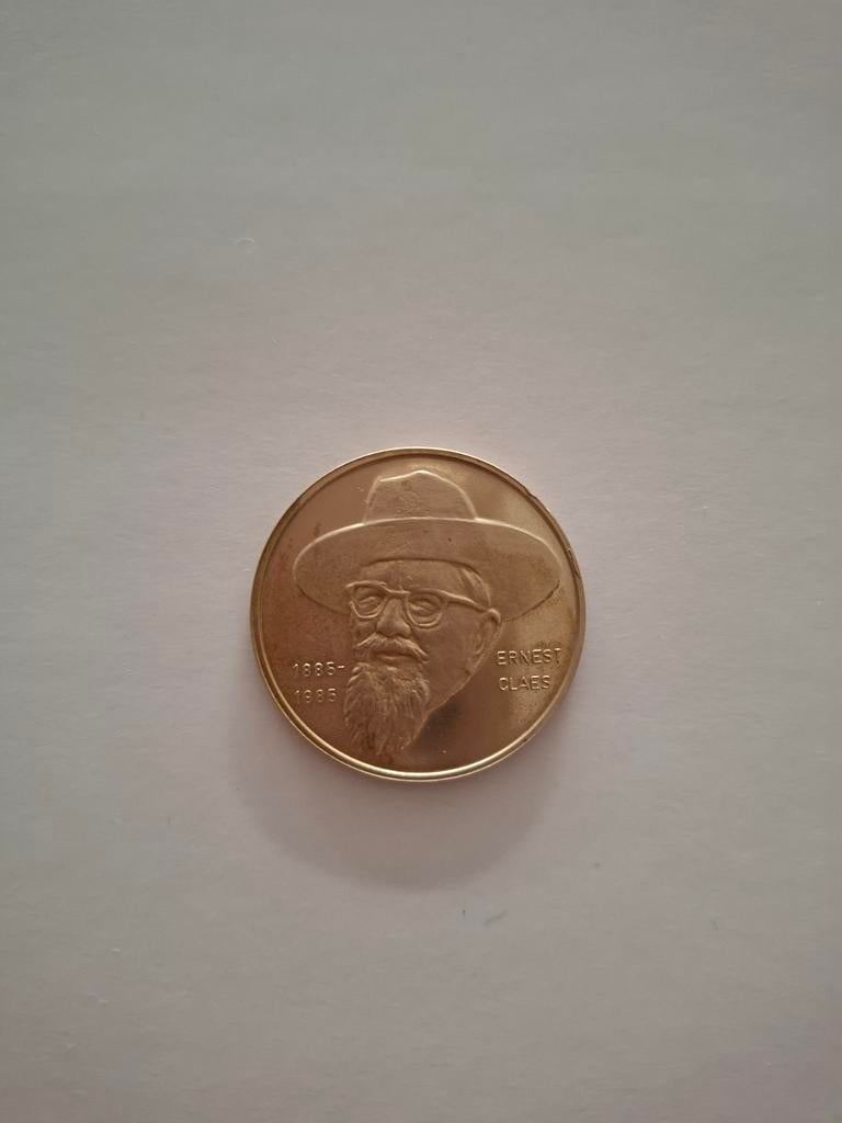 Herdenkingsmedaille Ernest Claes, Ophalen, Brons