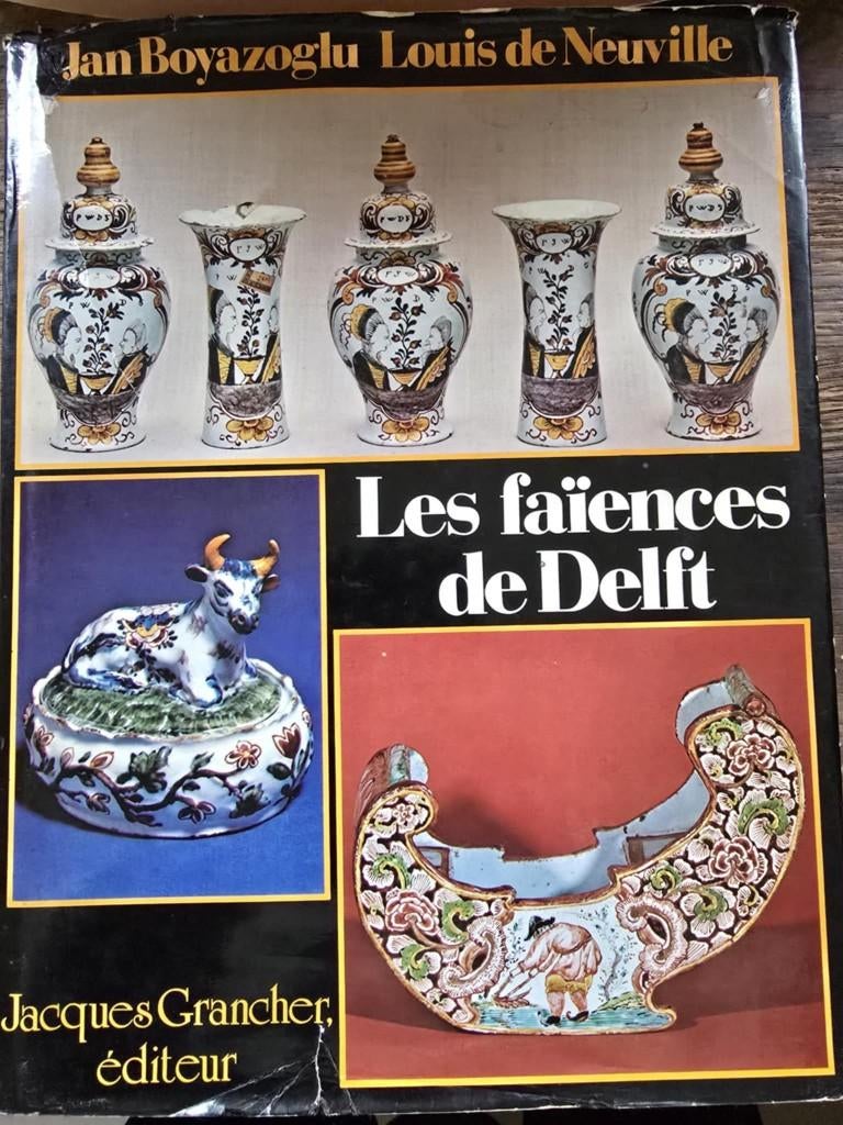 les faïences de Delft gesigneerd met opdracht auteur, Ophalen of Verzenden