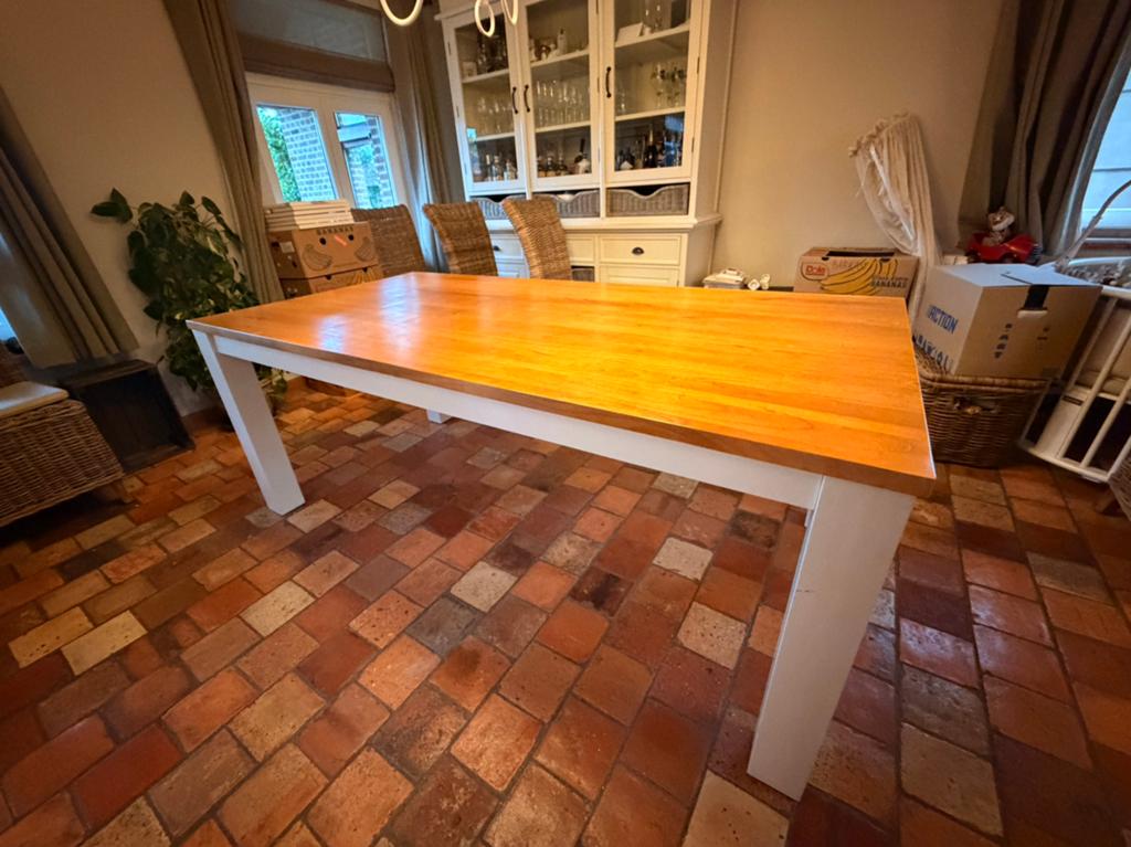 Eettafel 6-8personen, Huis en Inrichting, Tafels | Eettafels, Ophalen, 150 tot 200 cm, 50 tot 100 cm