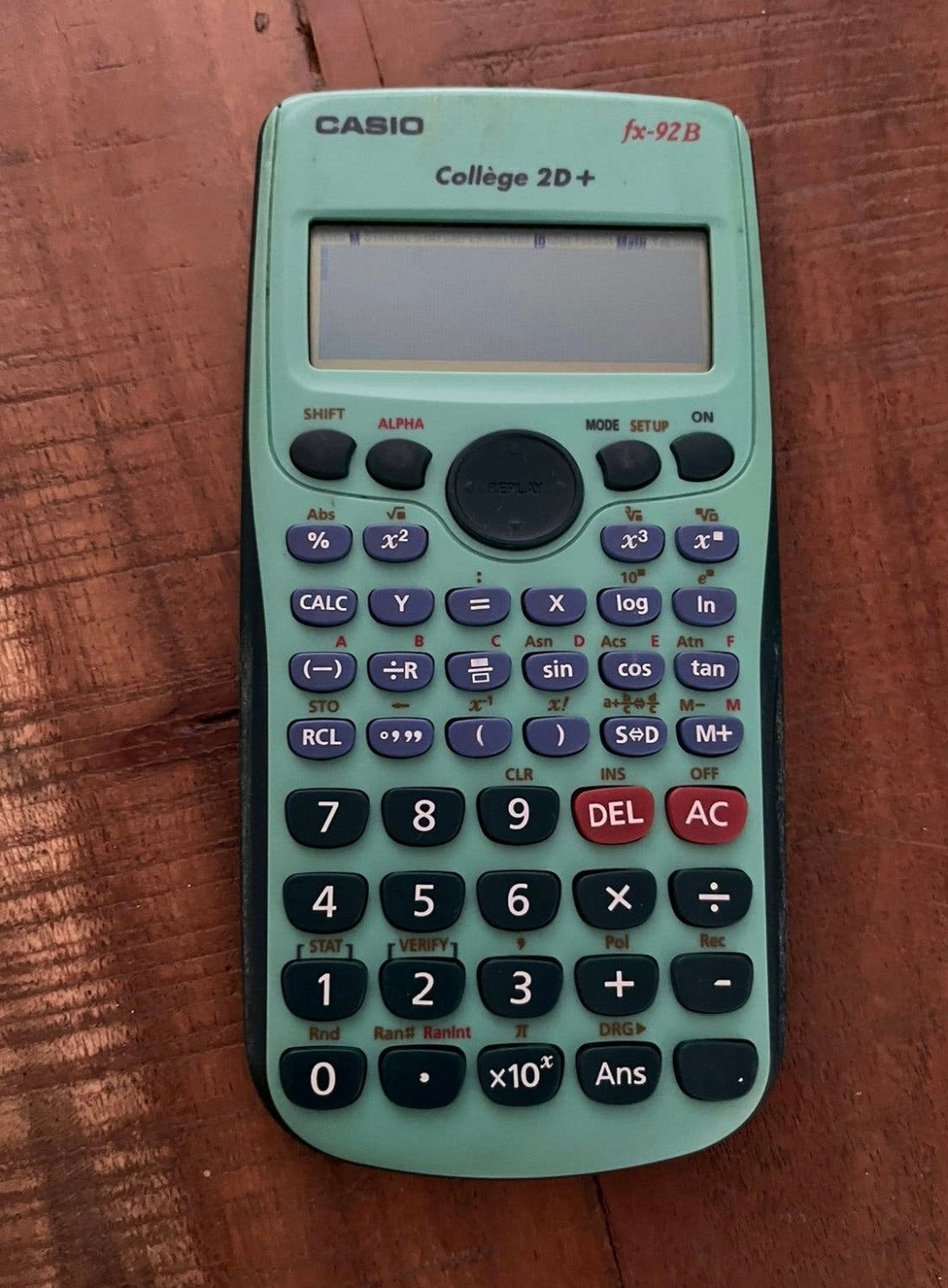 Casio collège 2D+fx~92B, Ophalen, Gebruikt