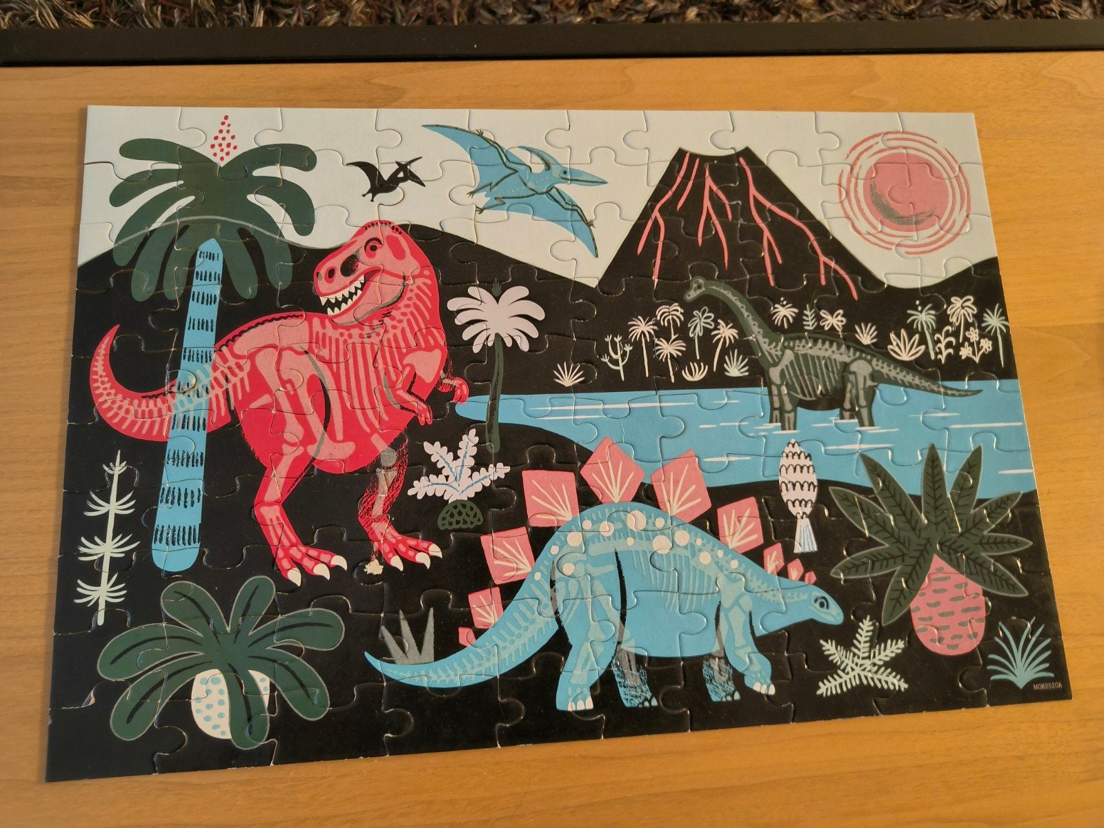 Puzzle Dino (qui brille dans le noir), Enlèvement