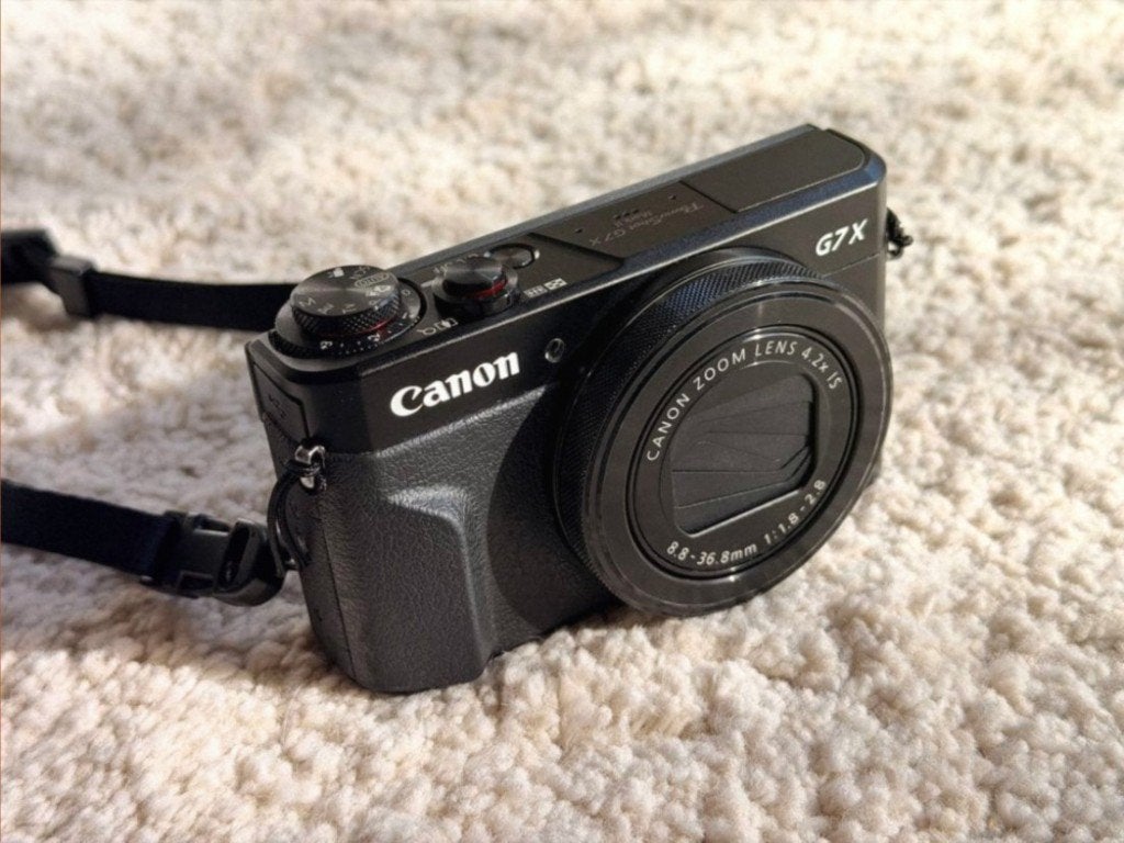 Canon PowerShot G7X Mark 2, Screenprotector, Ingebouwde flitser, Ophalen of Verzenden, Zo goed als nieuw