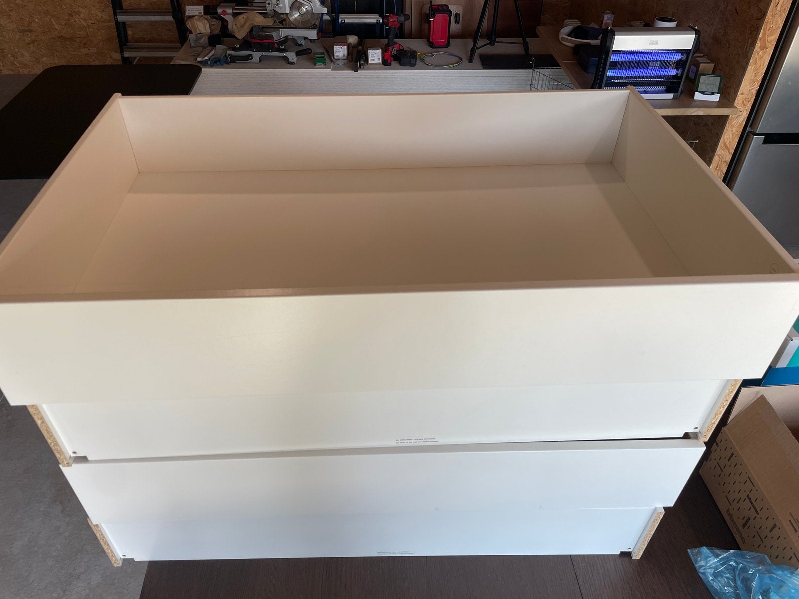 4 tiroirs Komplement PAX Ikea blanc, Enlèvement, Comme neuf