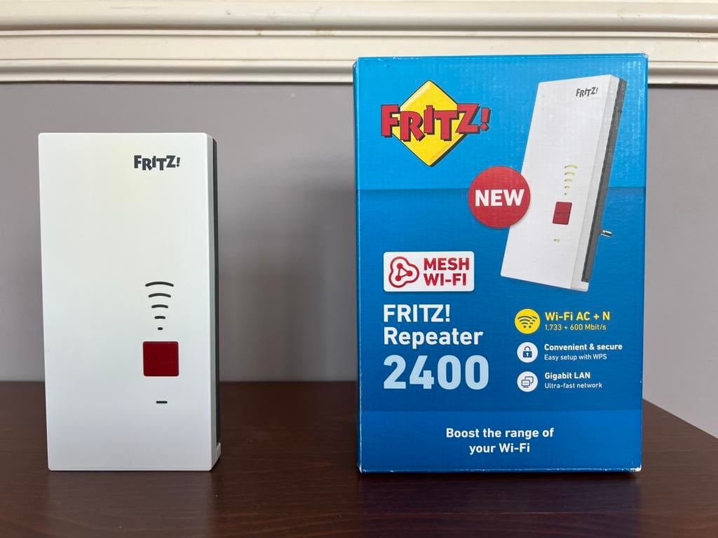 FRITZ! Repeater 2400 – Excellent état, Mesh Wi-Fi puissant, Ophalen, Zo goed als nieuw