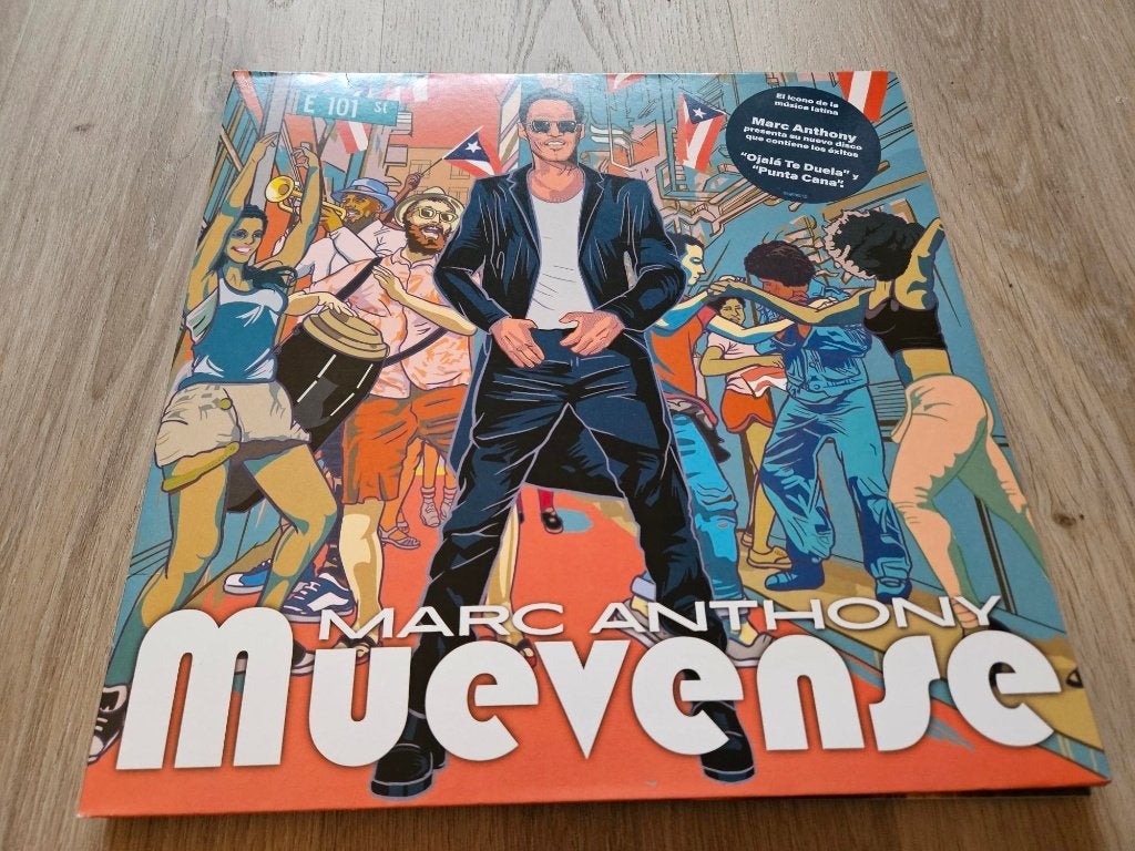 LP Marc Anthony - Muevense, Cd's en Dvd's, Vinyl | Latin en Salsa, LP, Ophalen of Verzenden, Gatefold hoes, Zo goed als nieuw