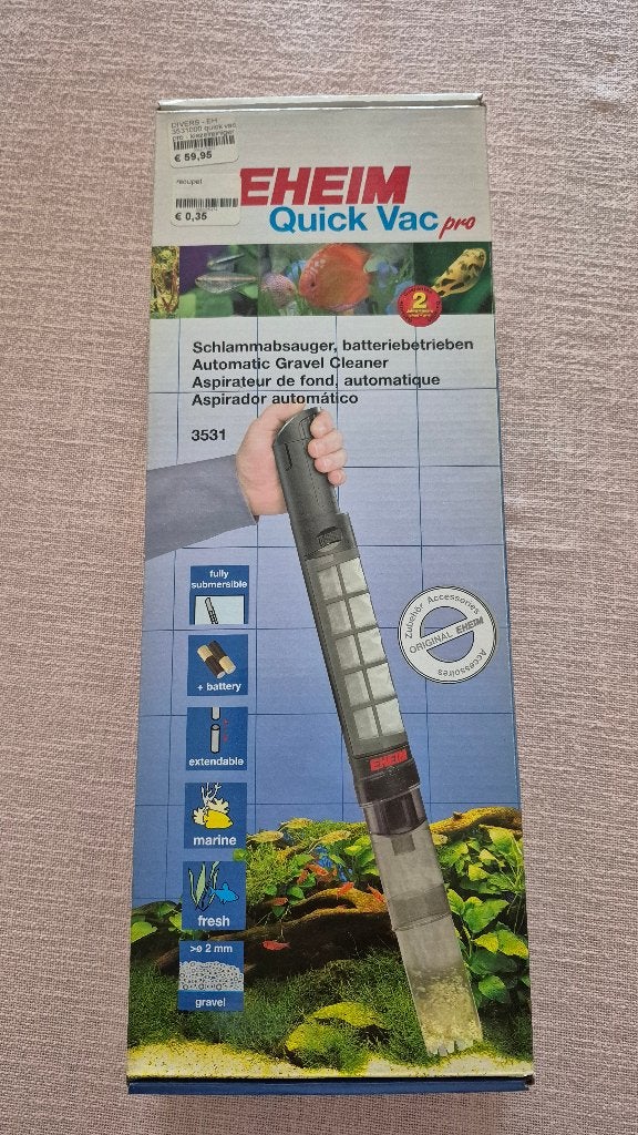 Eheim Quick Vac Pro - Aquarium vuilzuiger, Enlèvement ou Envoi, Neuf, Filter, Eheim