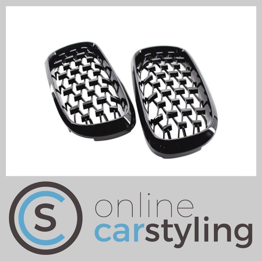 Grill Nieren Set BMW X5 E70 Diamant Style Glossy Black, Neuf, -, -, Enlèvement ou Envoi