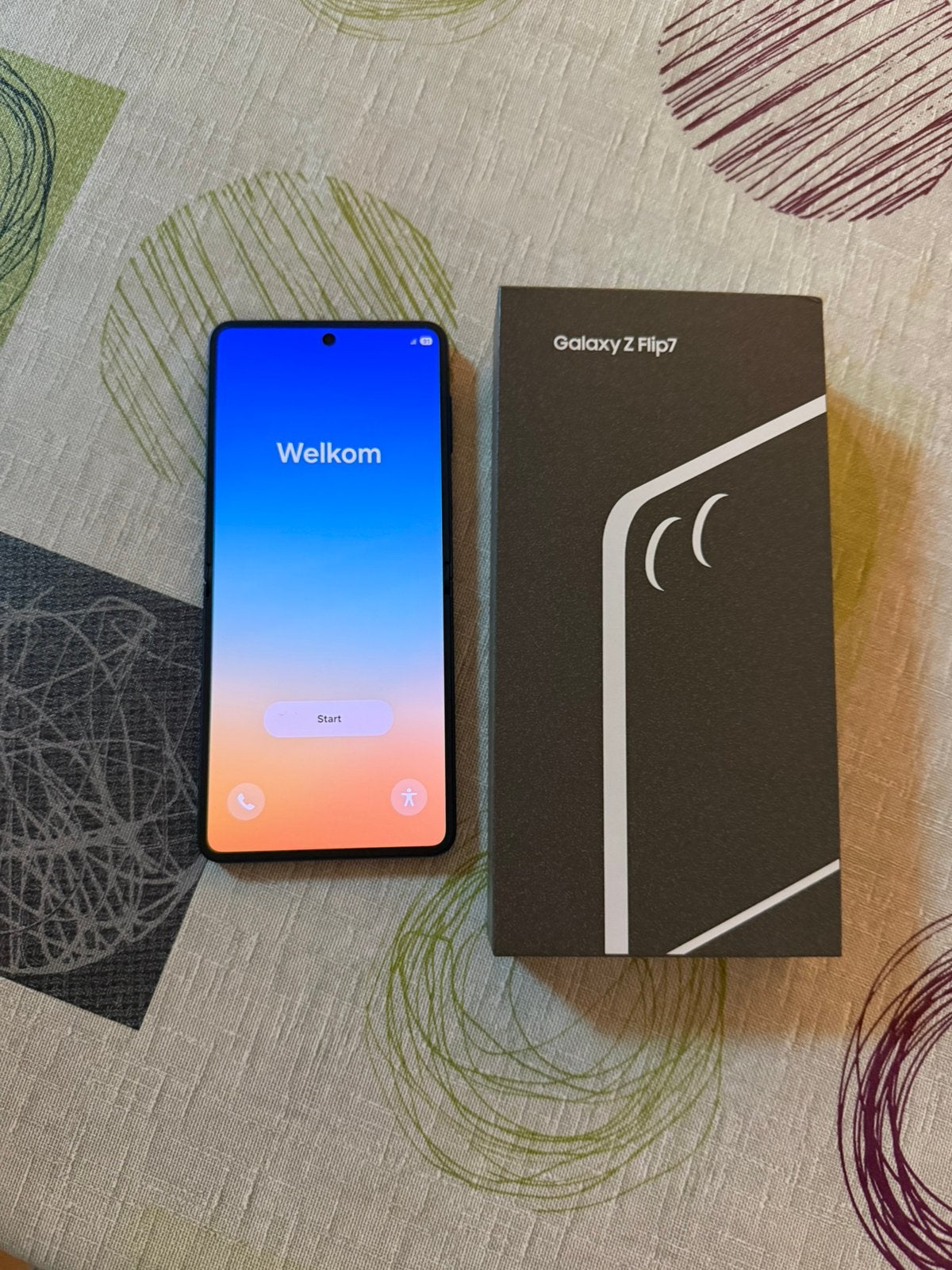 Samsung z flip 7 256 gb blauw, Blauw, Ophalen of Verzenden, Zo goed als nieuw, Android OS