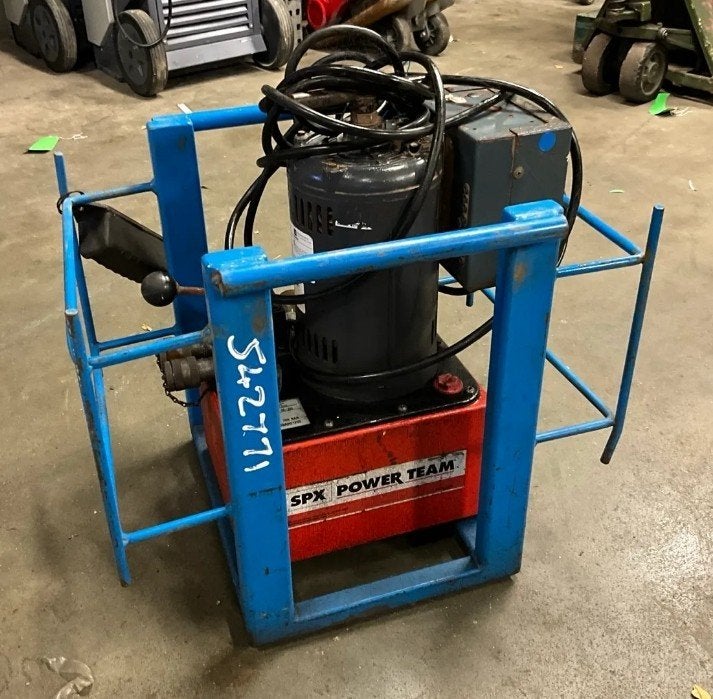 spx powerteam pe464 50/220 hydraulisch aggregaat 700bar, Ophalen, Gebruikt