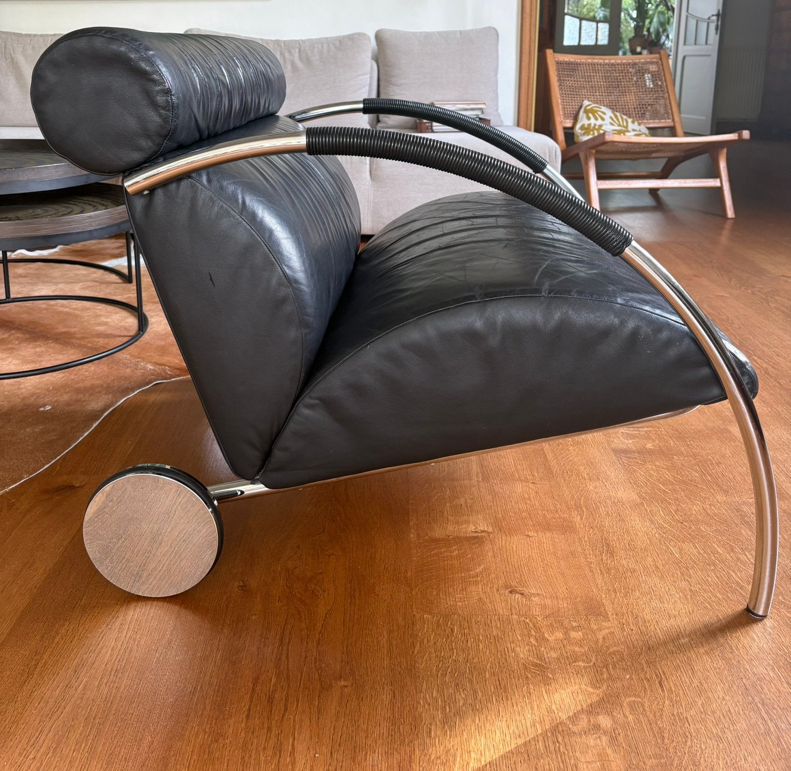 Zyklus fauteuil van Peter Maly (Cor), Ophalen, Gebruikt, Leer, Design