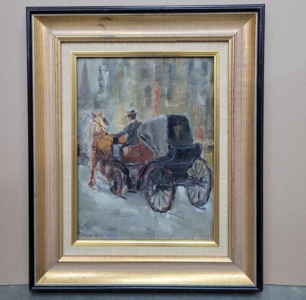 Marcel BIARD, met de koets door Rome, Antiek en Kunst, Ophalen of Verzenden