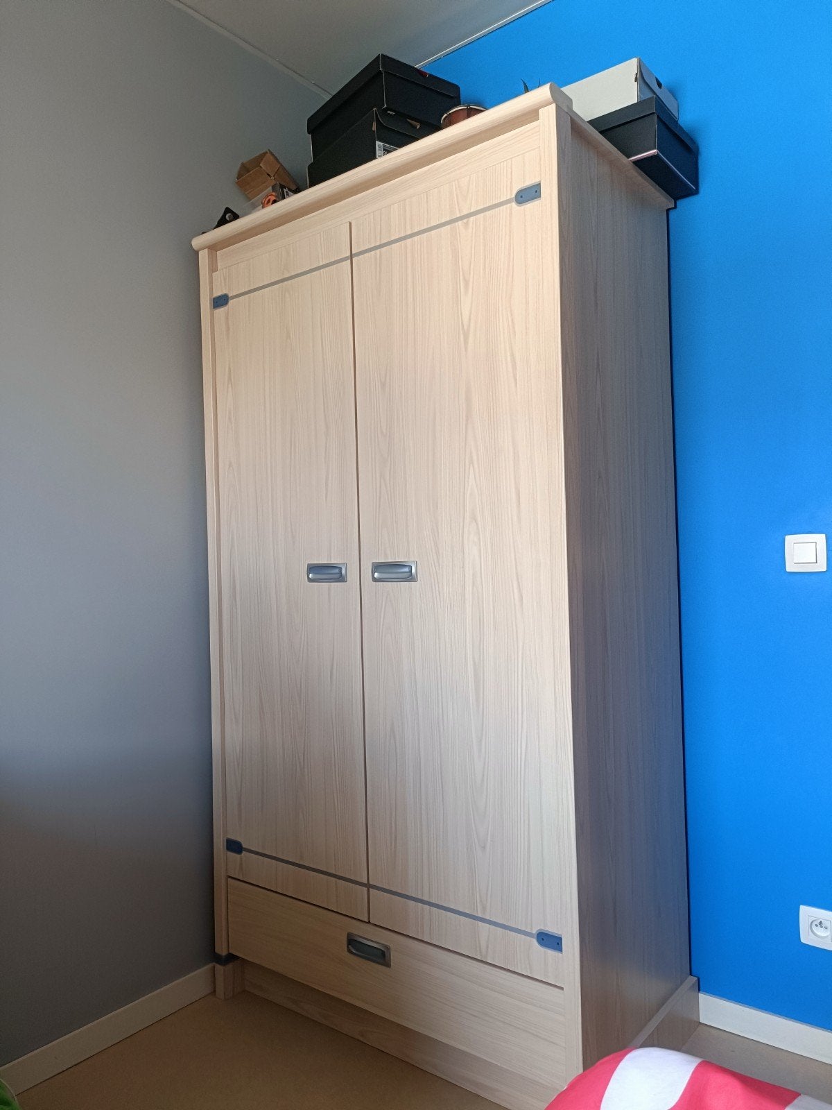 Kinder kleerkast beige, Ophalen, Gebruikt, Kast, 105 cm of meer