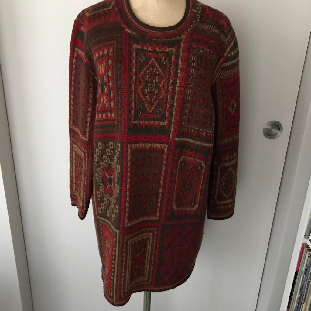 Wollen tricot kleed, SS Cachemiras, L, Kleding | Dames, Jurken, Ophalen of Verzenden, Zo goed als nieuw, Maat 42/44 (L), Overige kleuren
