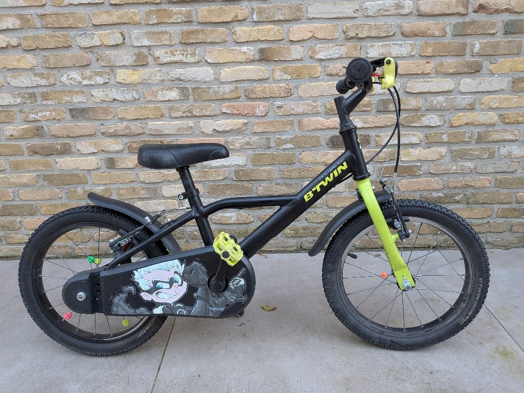 B'Twin kinderfiets 16 inch, Ophalen, Velgrem, Btwin Decathlon, 16 tot 20 inch