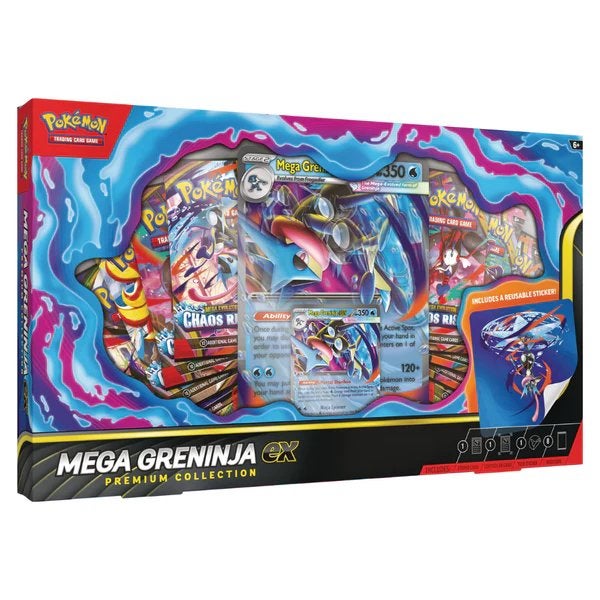 Pokemon: Mega Greninja ex Premium Collection, Ophalen of Verzenden, Zo goed als nieuw, Booster, Foil