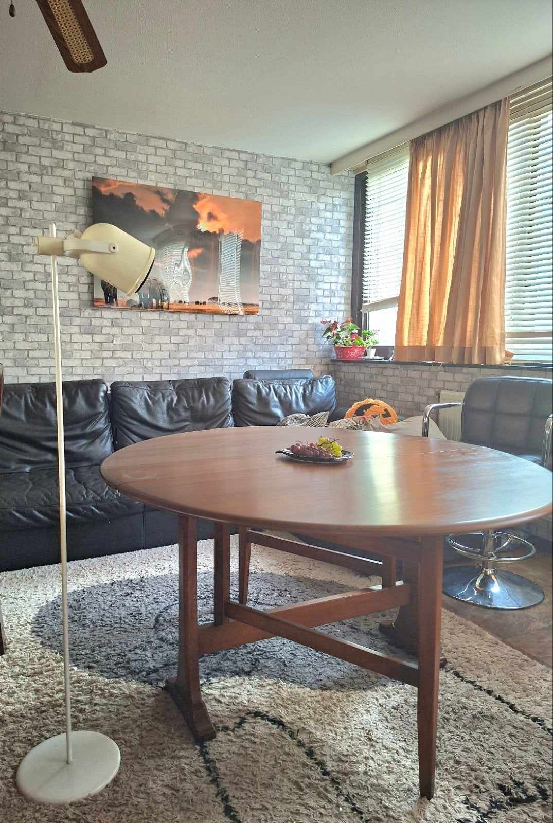 Table modulable scandinave ERCOL, Teck, 100 à 150 cm, Quatre personnes, Scandinave vintage