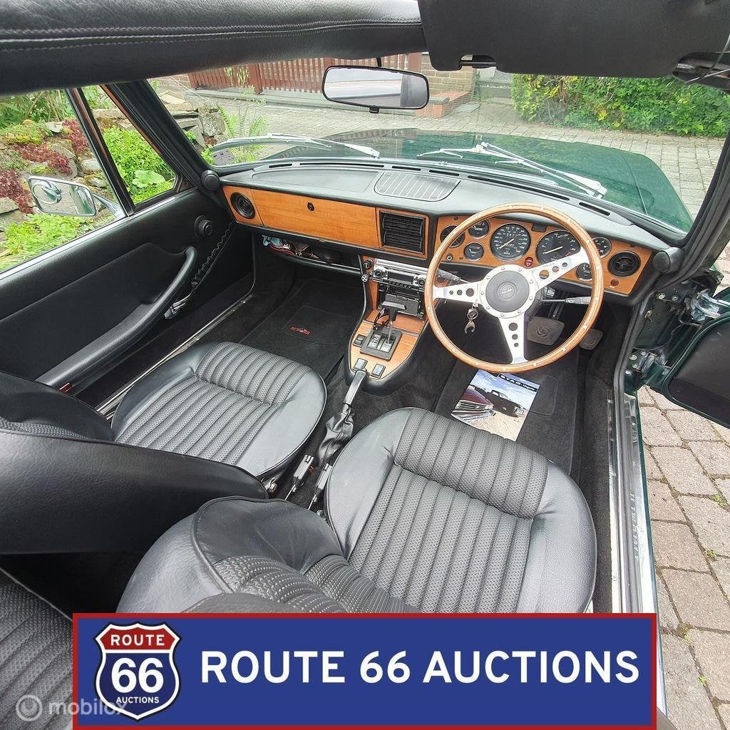 Triumph Stag | 1974 | Route 66 Auctions, Triumph, Zwart, Bedrijf, Handgeschakeld