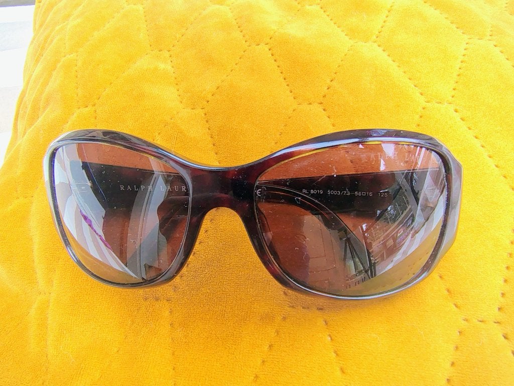 Zonnebril Ralph Lauren, Handtassen en Accessoires, Ophalen, Zonnebril, Bruin, Ralph Lauren