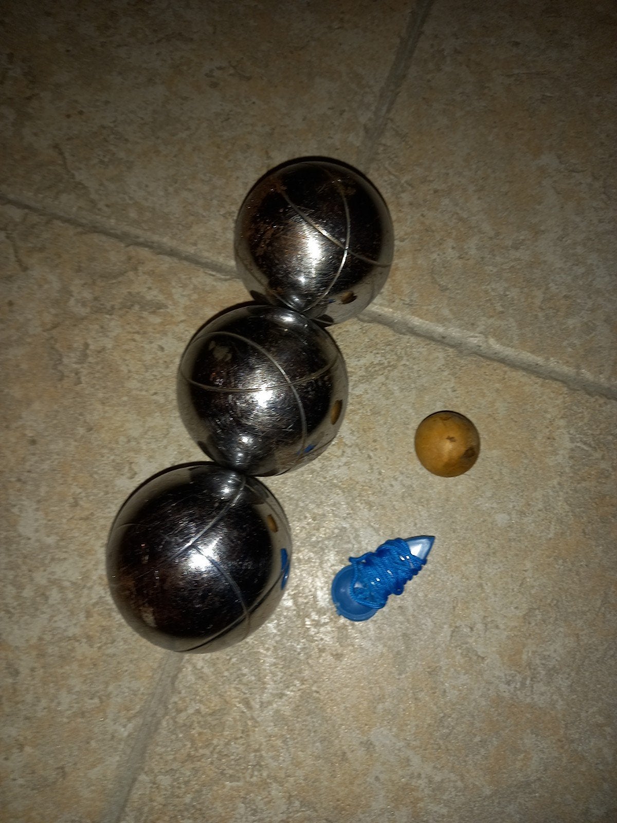 3 Boules de pétanque, Ophalen of Verzenden
