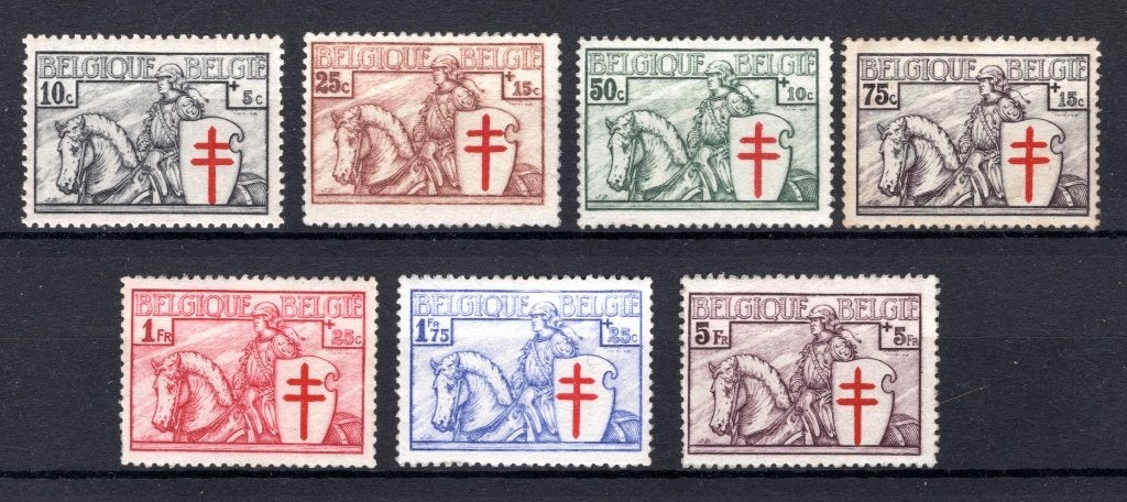 394/400 MNH 1934 - Chevalier avec croix antituberculeuse, Envoi, Non oblitéré, Neuf