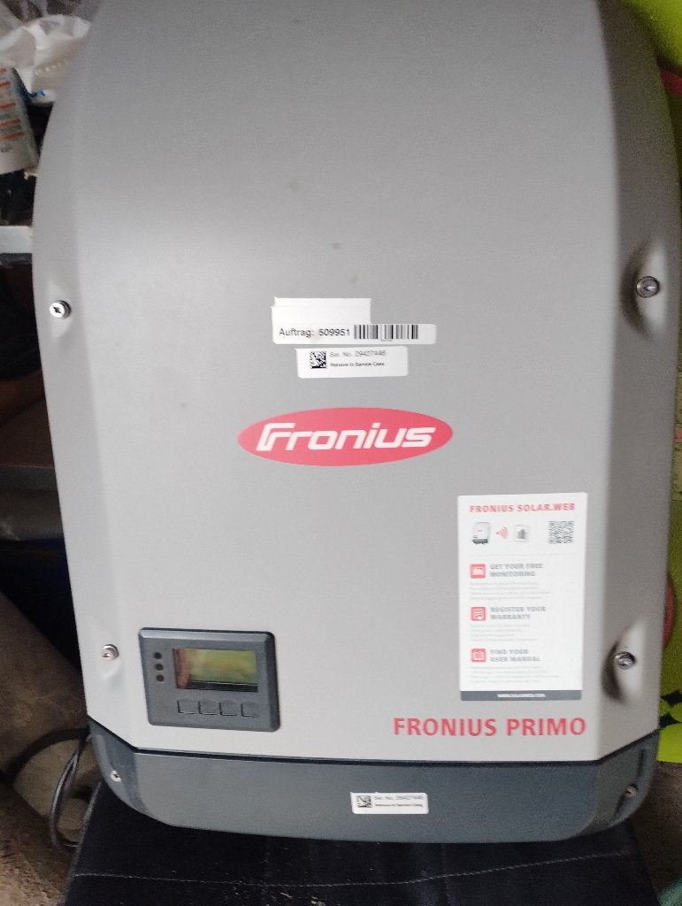 Omvormer fronius, Ophalen, Gebruikt, Compleet systeem