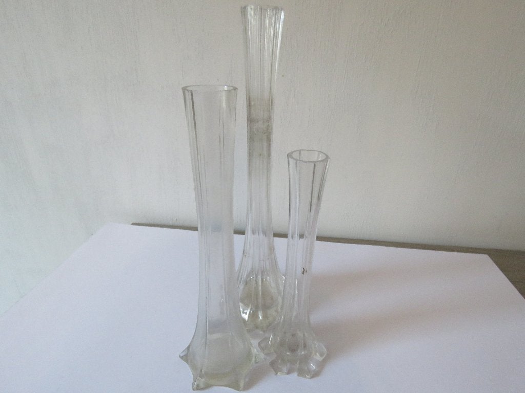 Set de 3 verres transparents Solifleur, Enlèvement ou Envoi