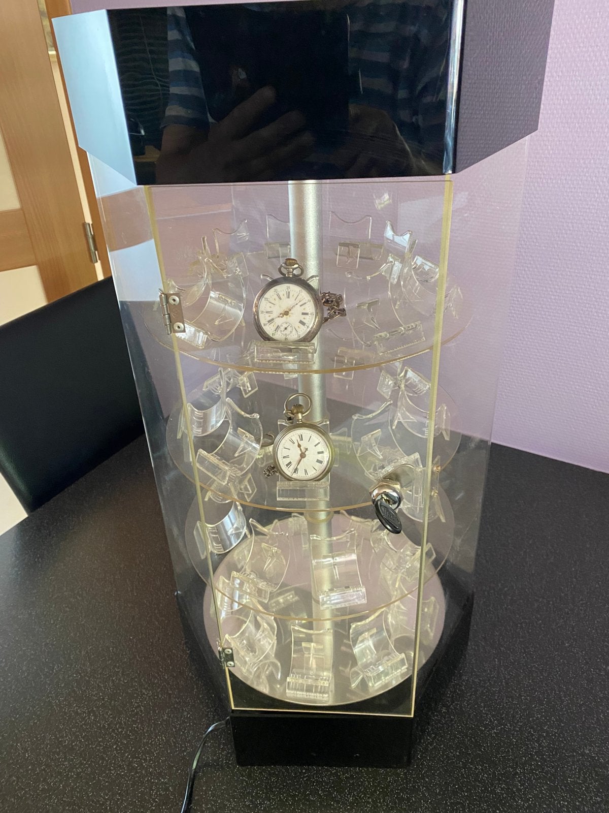 Présentoir rotatif en acrylique pour 36montres ou bijoux ou, Enlèvement ou Envoi, Utilisé