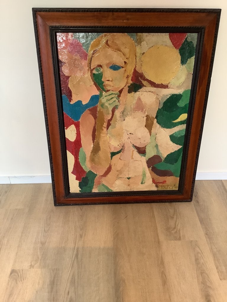 Uniek kunstwerk 1966 ( Italië), Antiek en Kunst, Kunst | Schilderijen | Abstract, Ophalen