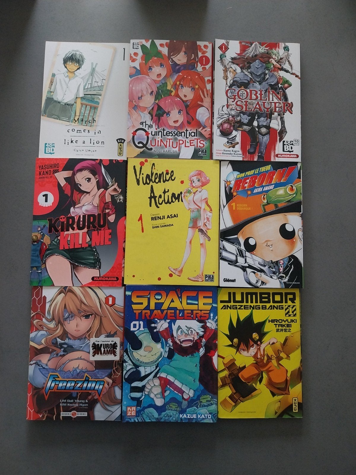 Divers Mangas. Premier vol., Comics, Enlèvement, Comme neuf, Japon (Manga)