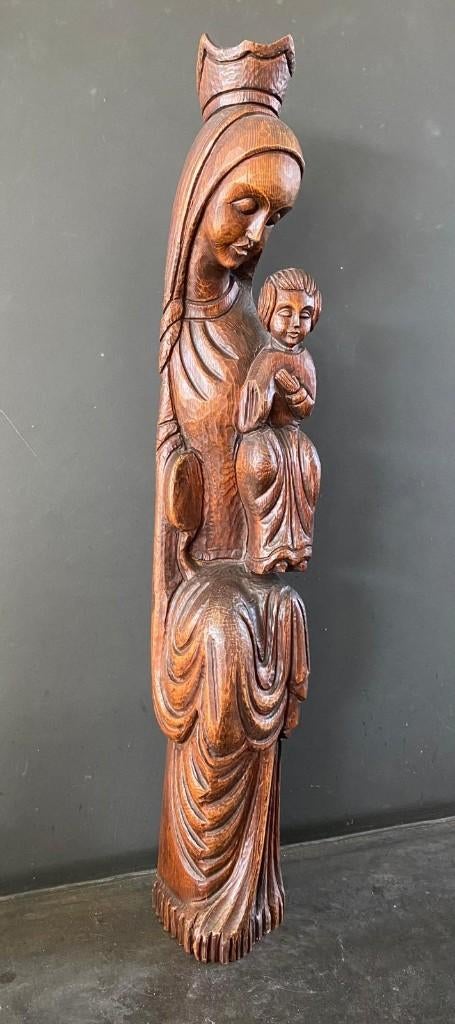 Prachtig houten Mariabeeld, Antiquités & Art, Art | Sculptures & Bois, Enlèvement