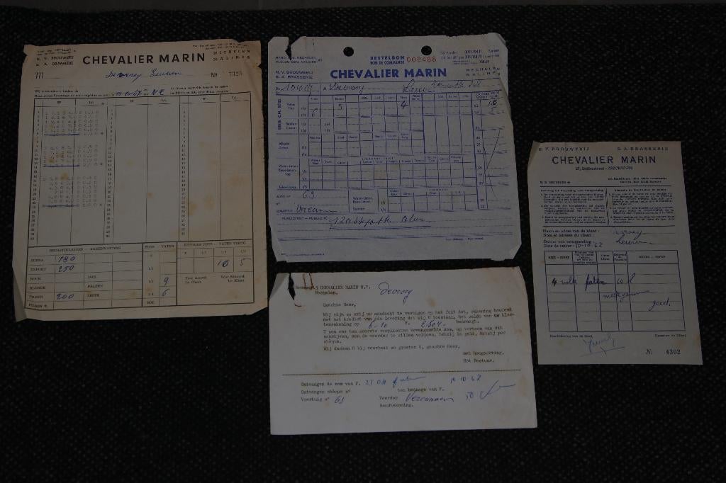 brouwerij bier Supra mechelen chevalier Marin, Verzamelen, Ophalen of Verzenden