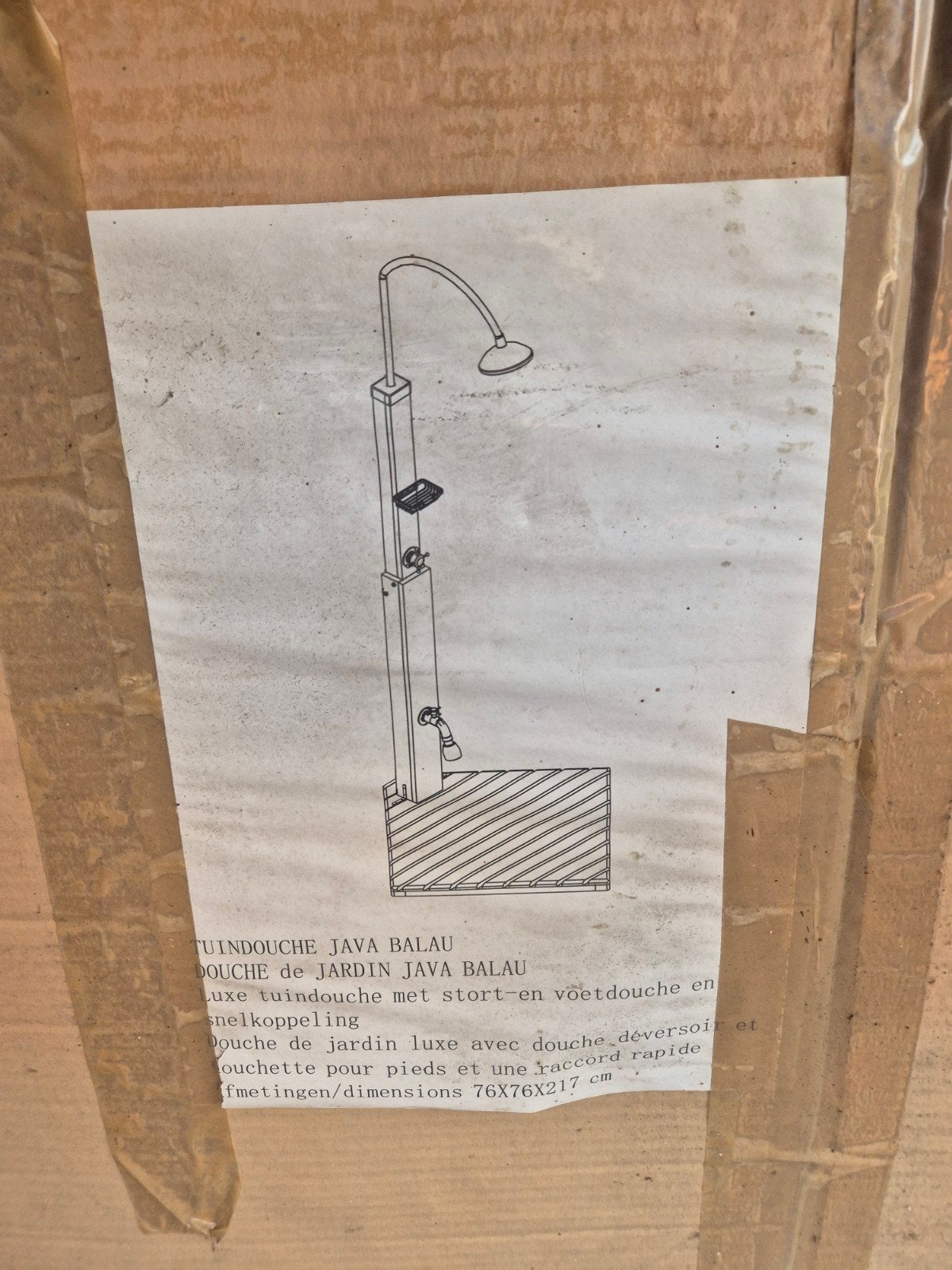 Buitendouche - nooit uit de verpakking geweest, Huis en Inrichting, Ophalen of Verzenden, Nieuw, Met douche