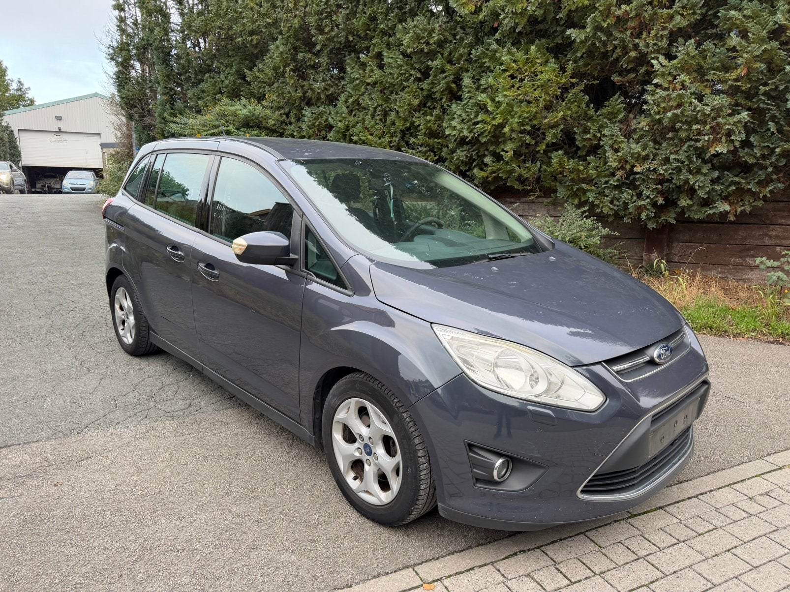 Ford Grand Cmax 1.6 Diesel, Auto's, Voorwielaandrijving, Euro 5, Zwart, Blauw