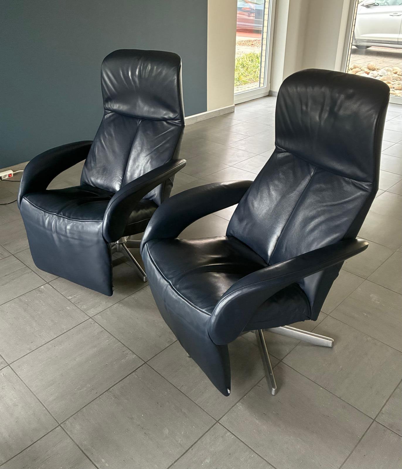 Leuke Jori relax stoelen en bijhorende bank, Ophalen, Gebruikt, Leer