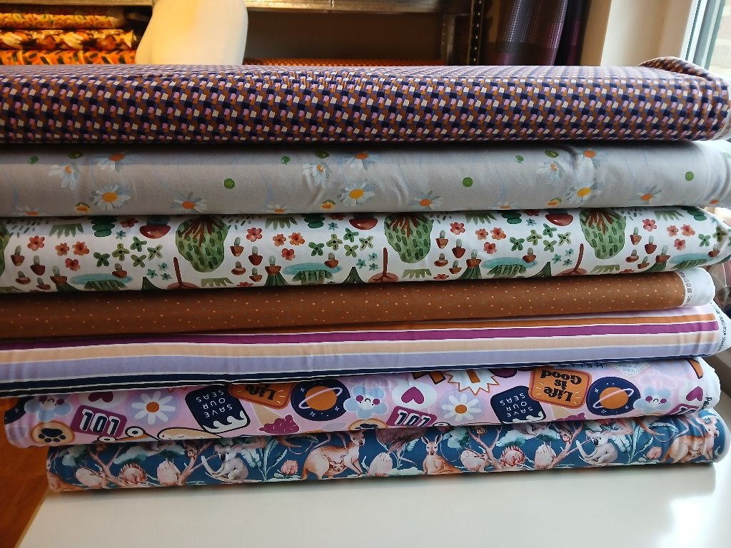OUTLET : Jersey stoffen - Uit de collectie!, Hobby & Loisirs créatifs, Neuf, Autres couleurs, Coton, 120 cm ou plus