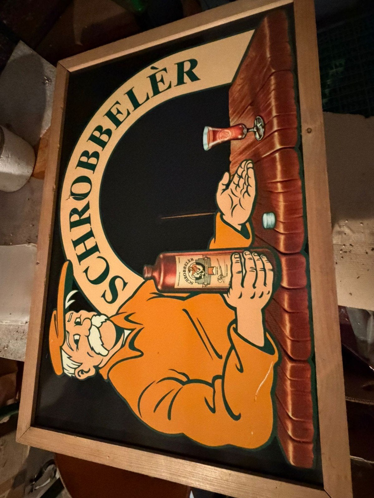 reclamebord bier, Verzamelen, Merken en Reclamevoorwerpen, Ophalen, Reclamebord