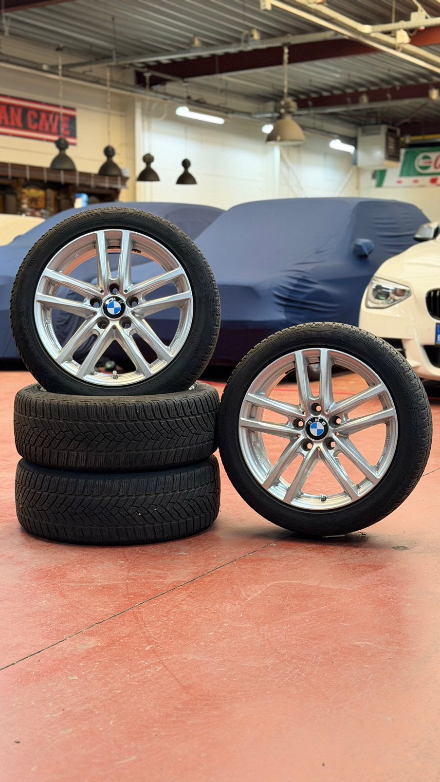 Kit hiver BMW 5x120 17 pouces (toutes saisons) Série 1-2-3, Pneus et Jantes, Pneus hiver, Véhicule de tourisme, 205 mm