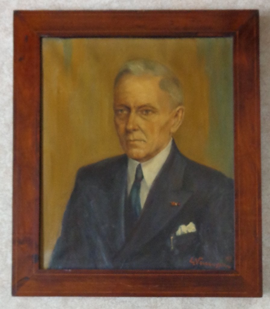 E. VERCRUYSSEN / MANSPORTRET / OLIEVERF DOEK / 73x63cm KADER, Antiquités & Art, Portrait ou Personnes, Expressionniste, Enlèvement