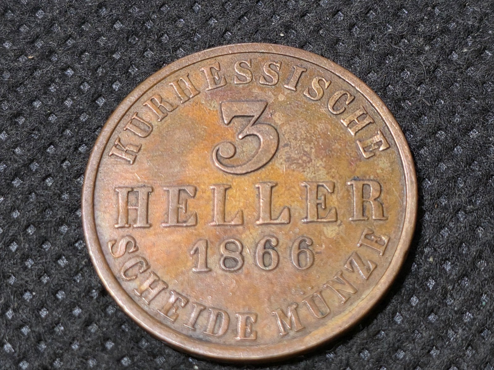 3 heller 1866 Duitsland, Enlèvement ou Envoi, Allemagne