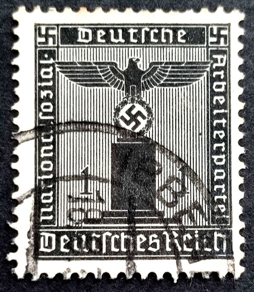 Deutsches Reich: 1ste NSDAP zegel uit 1938, Timbres & Monnaies, Timbres | Europe | Allemagne, Enlèvement ou Envoi, Autres périodes