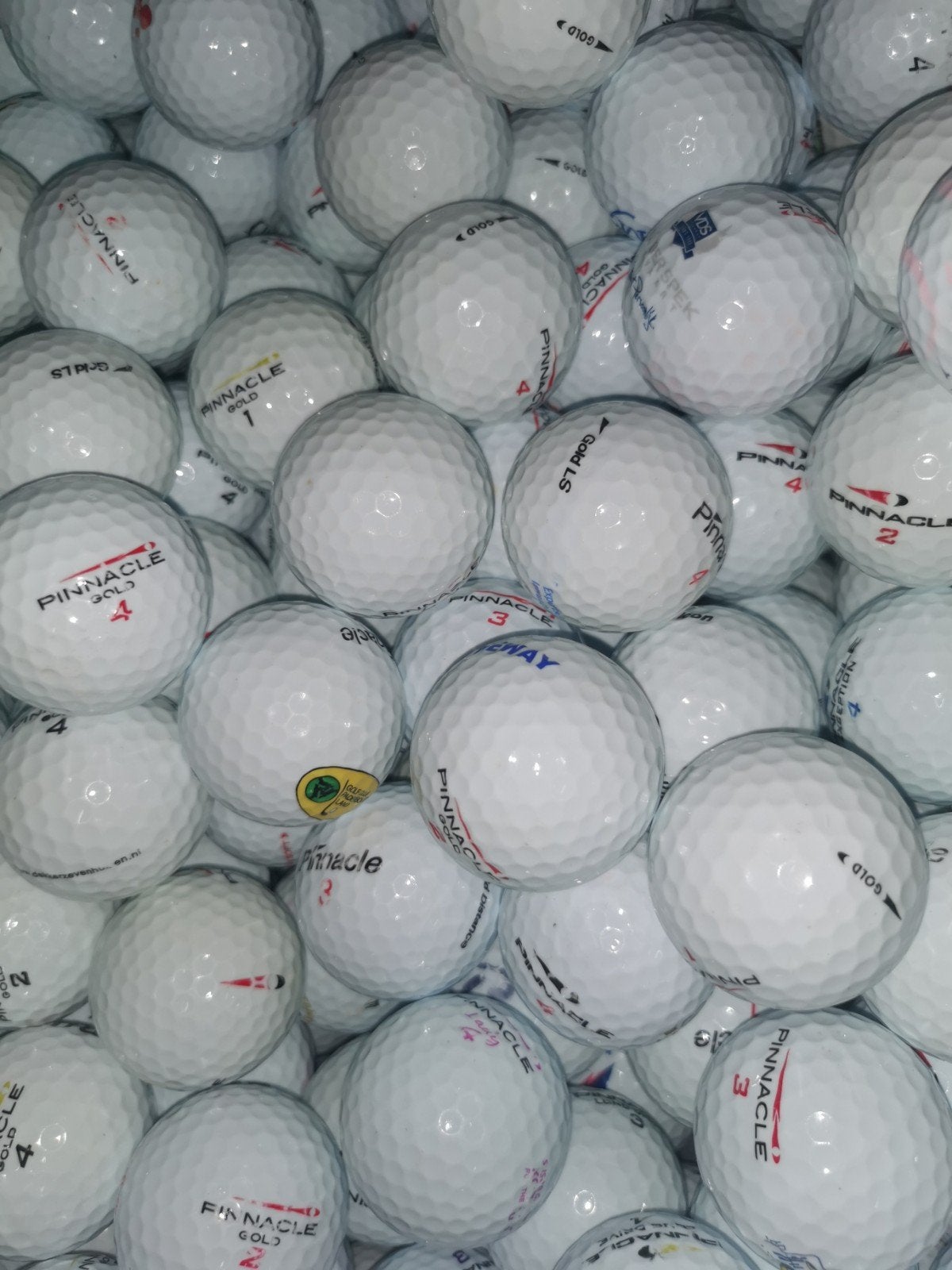Pinnacle gold golfballen 100 stuks AAAA kwaliteit, Sport en Fitness, Ophalen of Verzenden