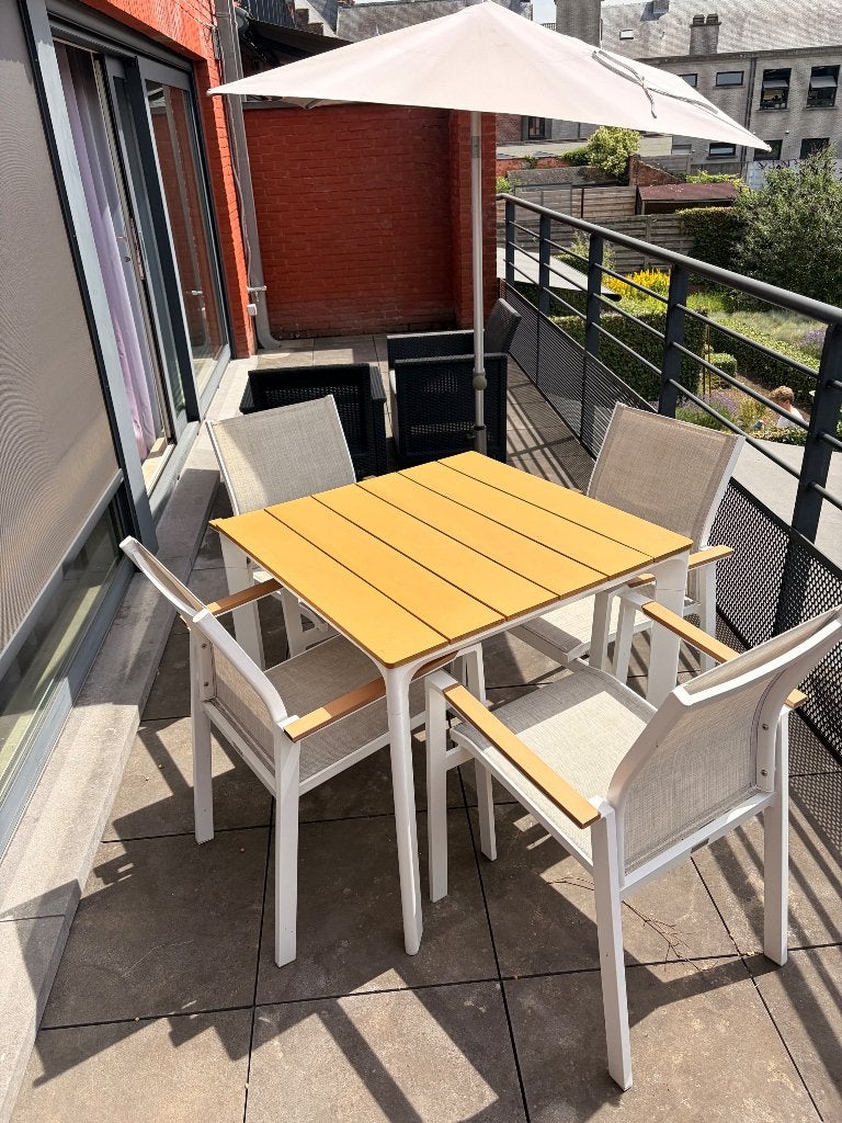 Set de jardin compact Vinci, Jardin & Terrasse, Ensembles de jardin, Comme neuf, Salons de jardin, Synthétique, 4 places, Table à dinner
