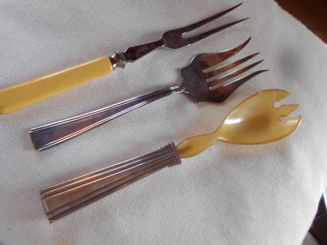 nieuw bestek en oud slabestek zilver van 1tot max 5 €, Huis en Inrichting, Keuken | Bestek, Zo goed als nieuw, Los bestek, Inox of Chroom