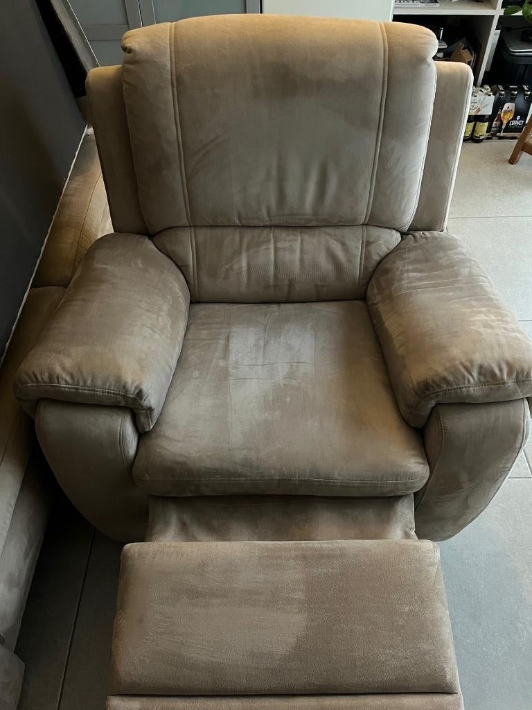 salon 1zit Relax + 2zit + 3zit, Huis en Inrichting, Zetels | Zetels, Ophalen, Gebruikt, 75 tot 100 cm, Rechte bank