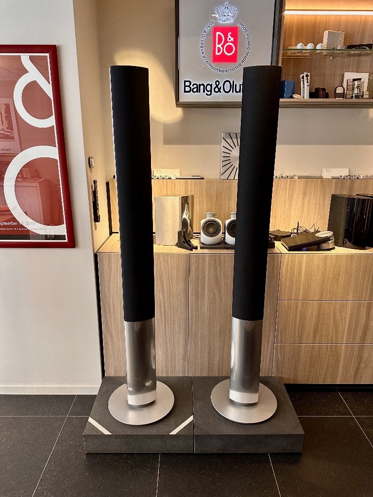 Bang & Olufsen Beolab 1 met nieuwe zwarte doeken - B&O, Audio, Tv en Foto, Info@bang-olufsen.dk, Zo goed als nieuw, 120 watt of meer