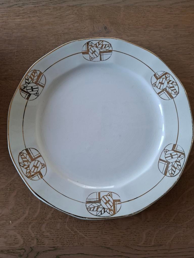 Bord Faiencerie St Ghislain Art Deco stijl, Antiek en Kunst, Ophalen